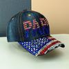 Spring and Summer New Men's and Women's Rhinestones Fashion Diamond-encrusted Denim Baseball Cap, Small Casual Sunshade Cap