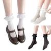 LittleForBig Women's Glitter Socks [Fluffy Heart] Crew Socks 3-Piece Set In Black, White, and Amber