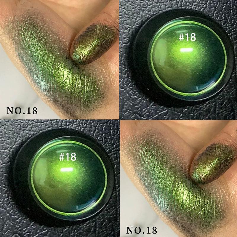Chameleon Pearlescent Eyeshadow Powder - Single Color, Glitter Finish