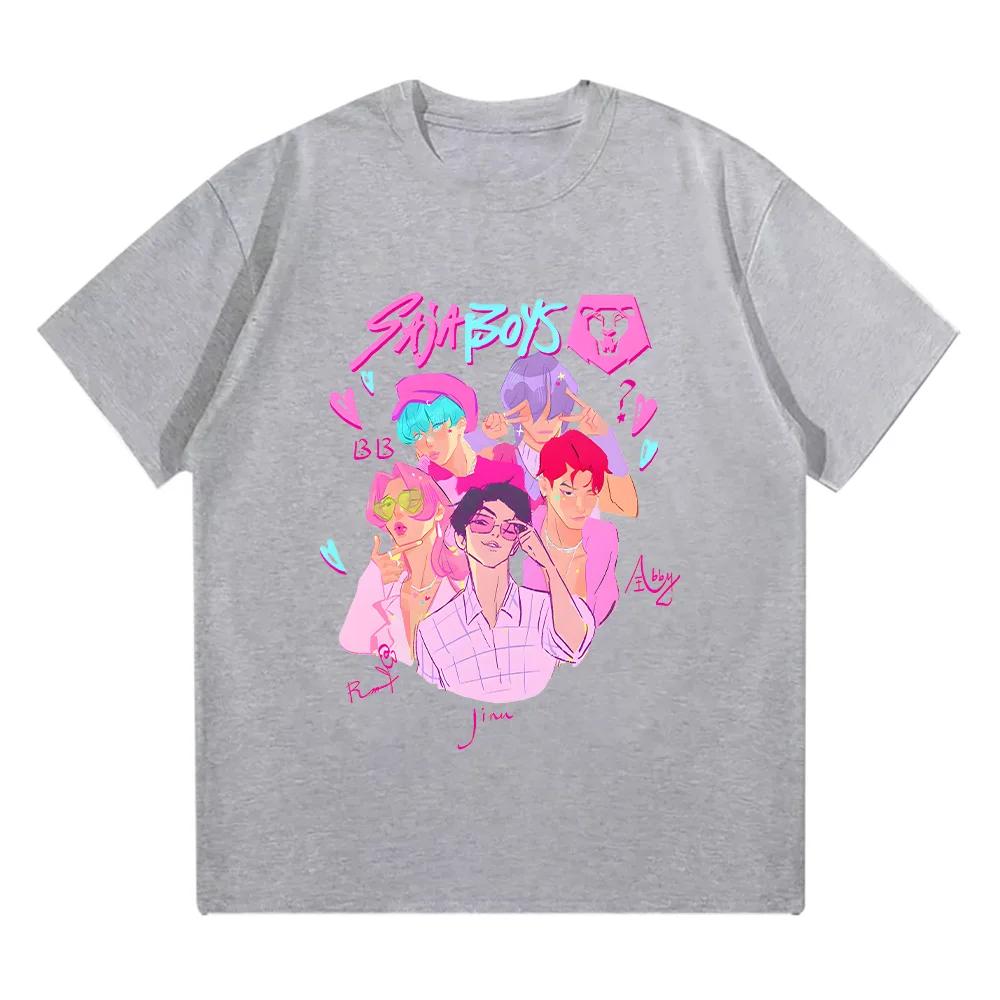 Saja Boys Boy Band T Shirt Kpop Demonkpop Demon Hunters Inspired Movie Tees Unisex High Quality T-shirts Fashion Clothing