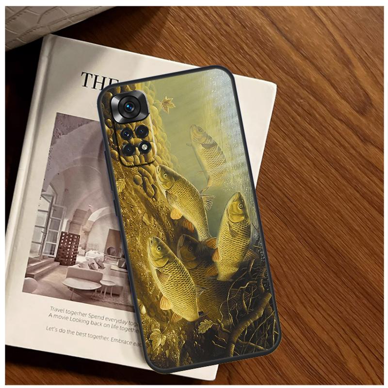 Chub Carp Fish Case For Xiaomi Redmi Note 13 11 10 9 8 12 Pro Plus 12S 11S 10S 9S 10A 9C 10C 12C 13C Funda