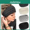 Ribbed Soft Cozy Fleece Knit Elastic Headbands Warm Ear Warmer For Women With Classic Bowknot Design