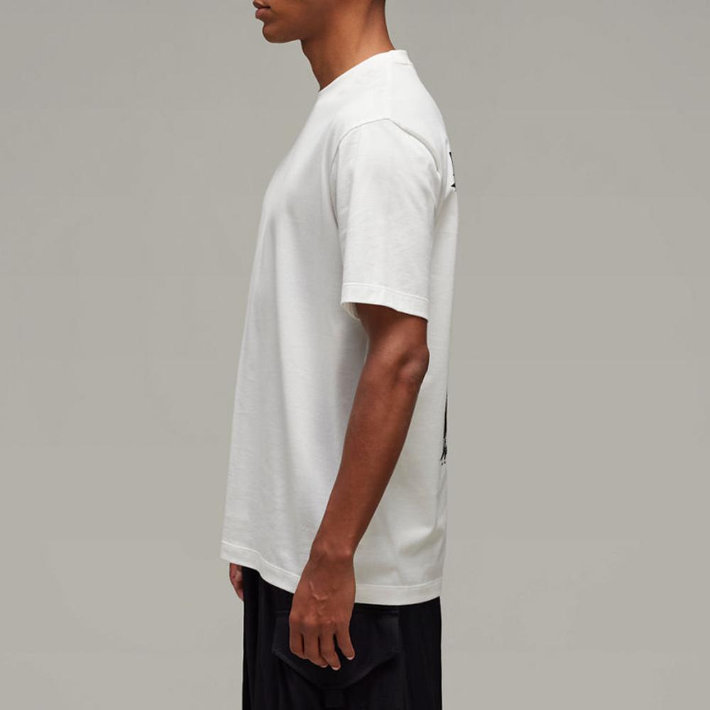Y-3 Graphic Short-Sleeve Tee White Unisex Tops JM7815