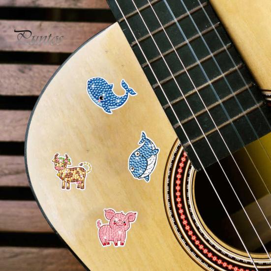 

1 Set DIY Rhinestone Painting Sticker Fun Safe Cartoon Animal Pattern Sticker Craft for Kids And Adults