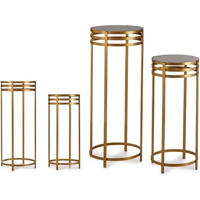 Gift Decor Set of 2 Tables, Metal, 42.5 X 105 Cm
