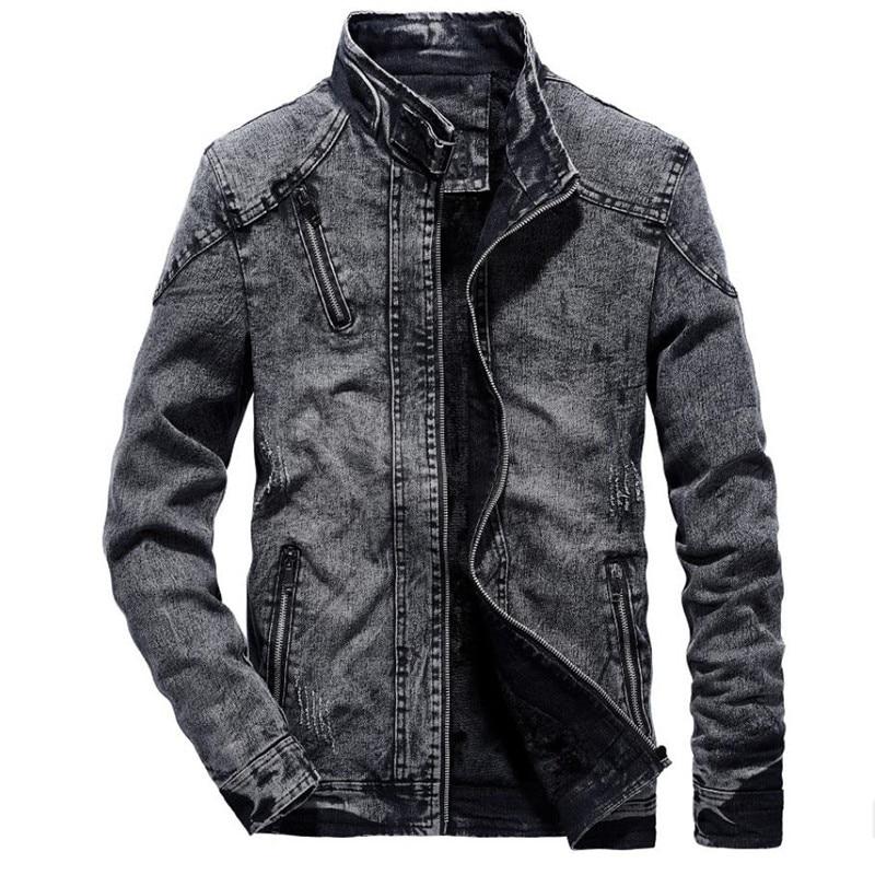 Denim Jacket Men Autumn Fashion Jeans Jacket Coat Male Slim Fit Casual Coats Outwear Jacket And Coat