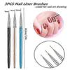 5PCS Dotting Pens & 3PCS Nail Painting Brushes - Professional Nail Art Design Tools for Creative Manicures & DIY Nail Designs