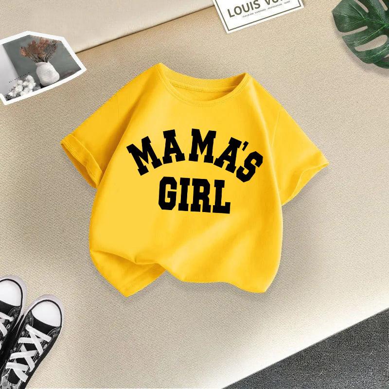 Kinder T-Shirt Buchstabenaufdruck 2-13J Kinderkleidung 100% Baumwolle T-Shirt Tops Tee2-13J Jungen Mädchen Baby T-Shirt