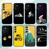Bicycle Movement Pattern  Phone Case For Samsung  A73,72,71,53,52,51,22,91,80, Soft Black Cover