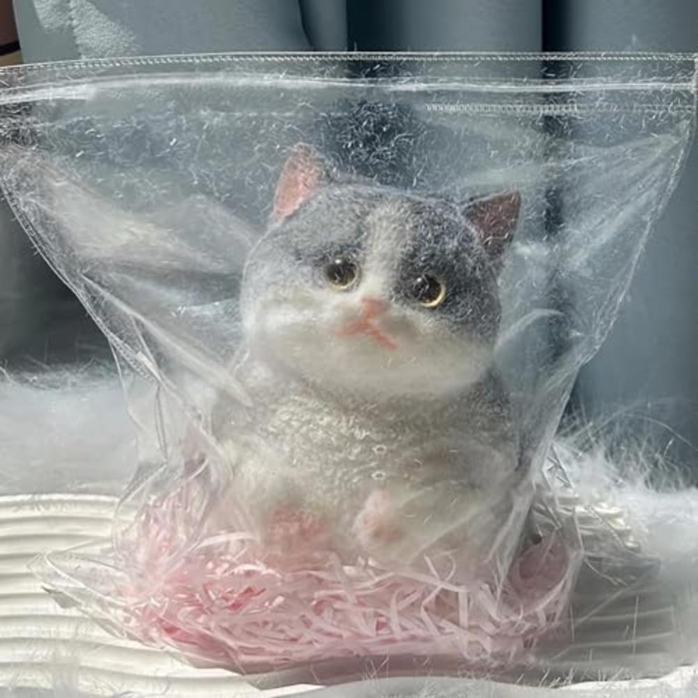 Cute Squishy Relief Squeeze Cat Toys Silicone Cat Soft Squeeze Toys  for Adults Kids