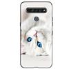 Black TPU Cover For LG K61 2020 CaseCute Cat Pattern Coque For LG K61K 61 LGK61 Luxury Matte Shockproof Protection Etui Bumper