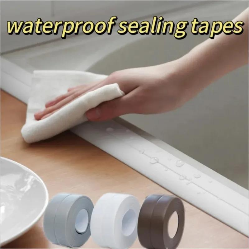 Kitchen Sink, Washing Sink Oil Proof Sticker Bathroom Toilet Sticker Wall Corner Line Sticker Waterproof and Mildew Proof Tape
