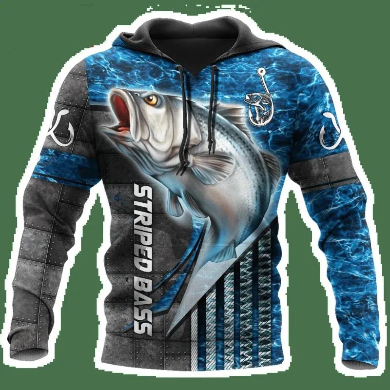 Mens Tuna Fishing 3D Printed All Over Hoodies Unisex Casual Pullover Autumn Jacket Tracksuits Funny Harajuku Streetwear Hoodie S 1980₽