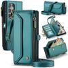 Geeignet für S24 Crossbody-Handyhülle, ZFold7 Reißverschluss-Leder-Geldbörsenhülle, Galaxy A55 Flip-Multifunktions-Schutzhülle