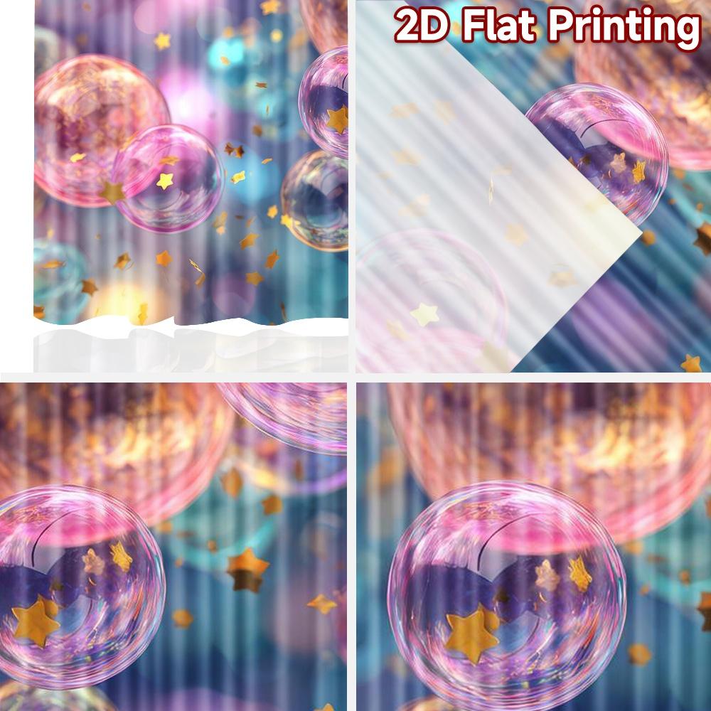2D flat Photography Backdrop Popular Background cloth Colorful Floating Bubbles 100% Polyester Birthday Party for Suitable