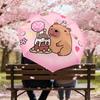 1PC Bear Birthday Umbrella-8-Rib Reinforced, Automatic Open, Lightweight & Durable, Cute Fashion Accessory for Outdoor, Beach or Casual Use, Beach Umb