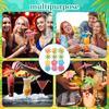 [4 Styles] Cocktail Drink Umbrellas Picks Toothpicks - 70PCS Colorful Variations Cocktail Picks with Wooden Sticks | Mini Paper Parasols for Tiki