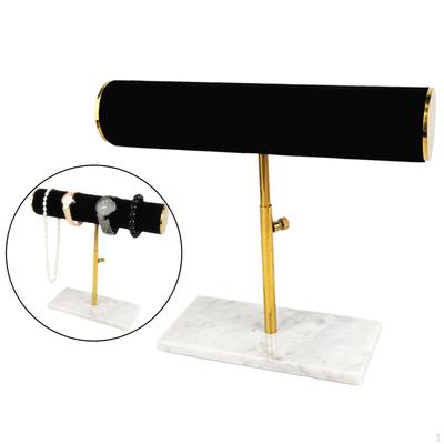 Jewelry Rack Marble Base Headband Bracelet Display Holder Shelf Necklace Watch