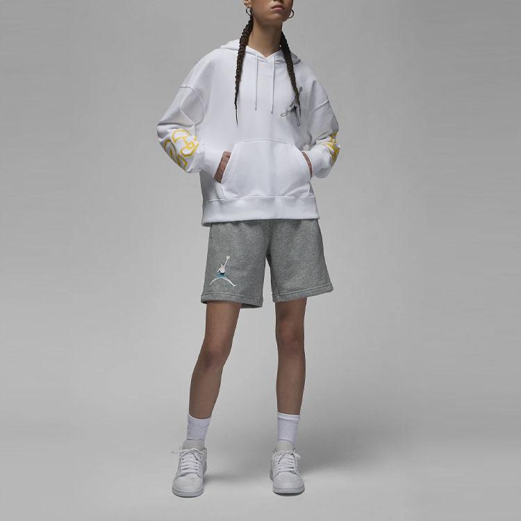 Jordan Kangaroo Pocket Long Sleeve Hoodie Women Hoodie White DZ3379-100