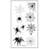 10Pcs Halloween Tattoo Stickers Realistic Waterproof Temporary Spider Stickers for Festive Decoration