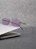 1pc Women'S Sunglasses Men'S Sunglasses Frameless Sunglasses for Men and Women Classic High-grade Fashion Sunglasses for Women.