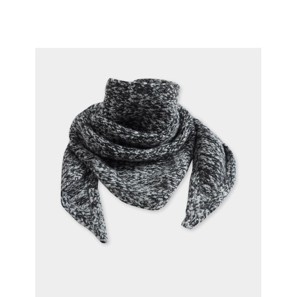 Französischer Retro-Schal aus edlem Gaze-Dreieckstuch für Damen im Winter, modisch, vielseitig, wärmend, Nackenschutz, Außenschal im nordischen Stil