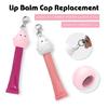 Trendy Cartoon Lip Gloss Keychain Accessory Sturdy Silicone Cover For Cosmetic Organization And Style Expression