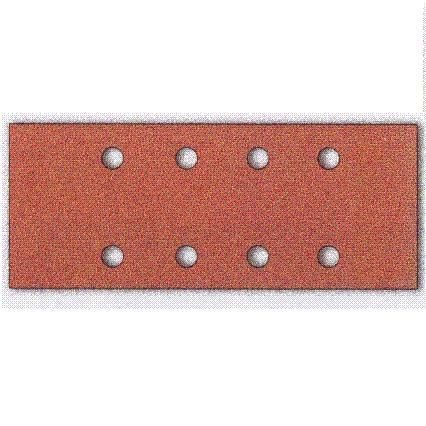 Makita - Feuilles abrasives 93 x 230 mm et 8 trous d'aspiration - Grain : 180