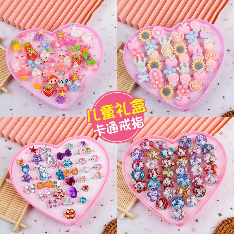 Princess Elsa Frozen Gem Ring for Girls - Cute Diamond Play Accessory