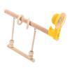Suction Cup Parrot Stand Wooden Parrot Training Rack Platform Bird Perch  for Cage Hanging
