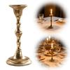 Support de Bougeoir Vintage Rustique Haut Style Ferme Support pour Bougie Cône Pièce Maîtresse de Table à Manger
