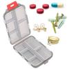 10 Grids Pill Case, Portable Small Weekly Travel Pill Organizer, Portable Pocket Pill Box Pill Container