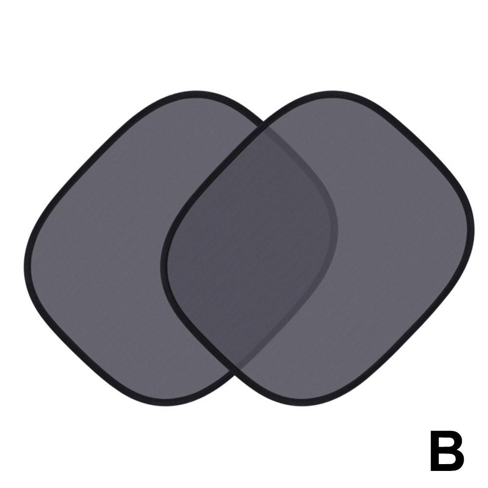 

2 шт. Чехол-шторка от солнца для автомобильного окна Блок для детей Защита бокового окна автомобиля Прилипающие солнцезащитные шторки Электростатическая пленка Экран-шторка