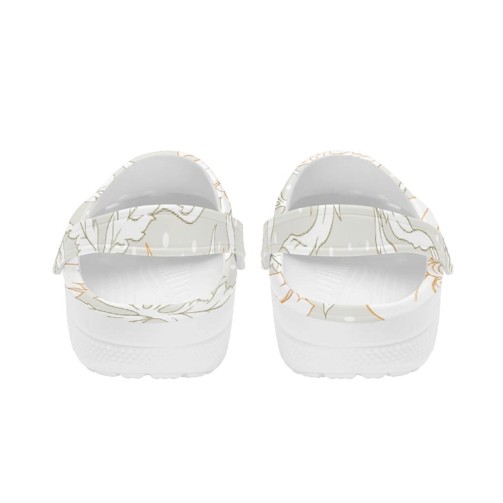 Vacation Printed EVA Clogs Unisex Flexible Slip On Soft Sole Garden Shoes Beach Pool Bathroom Home Home Slippers Beach Wear