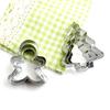 Stainless Steel Christmas Cookie Cutters: Snowflake, Tree, and Gingerbread Man