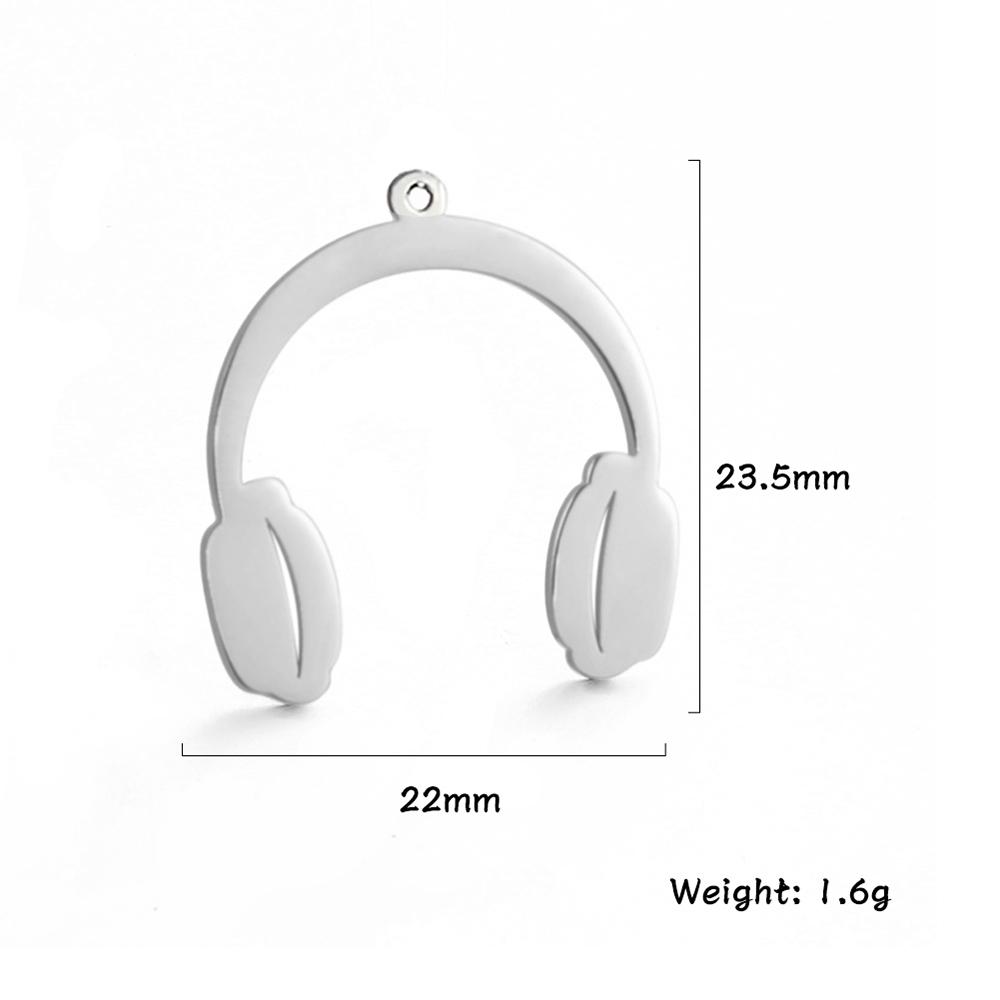Teamer 5 Stück/Los Musiknote Musikinstrument Anhänger Edelstahl Charms Für Halskette Armband Herstellung Schmuck Großhandel Neu