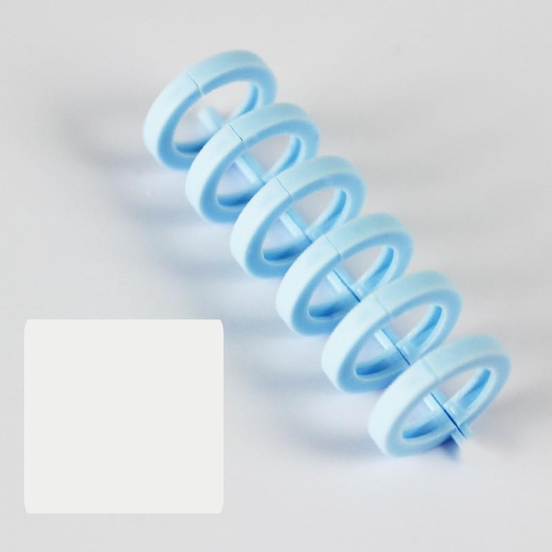 3Pcs/set 6 Holes Book Rings Solid Color Loose Leaf Binder Spiral Notebook Office Binding Rings Supplies