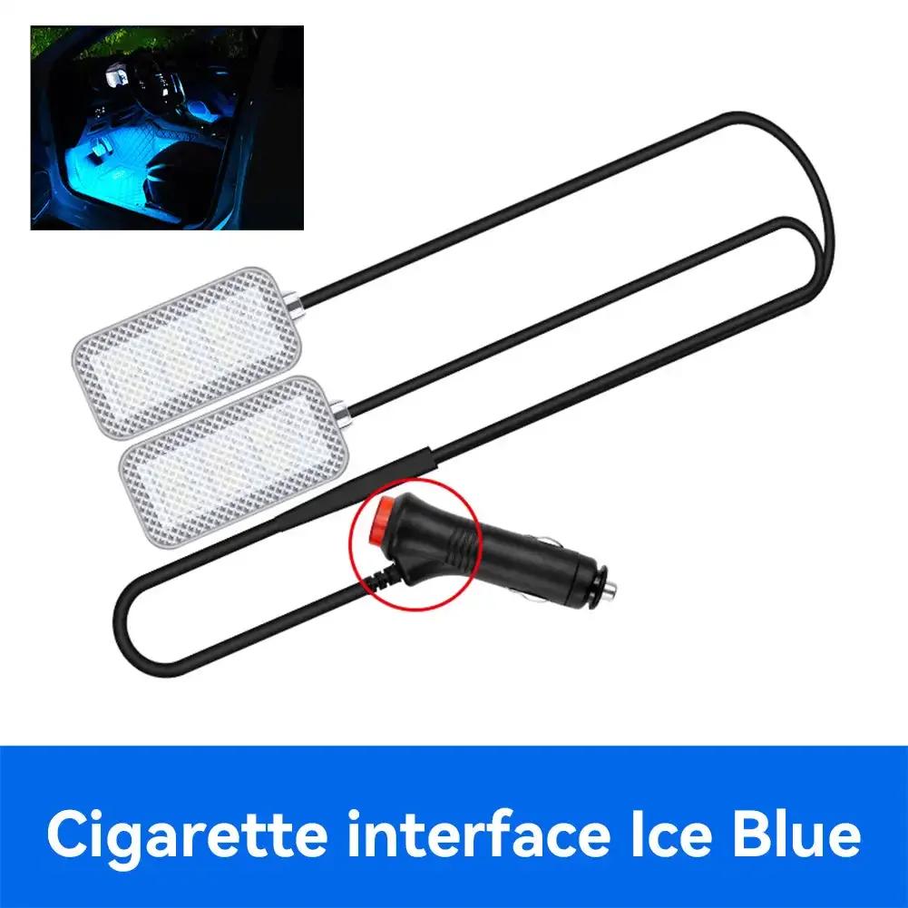 12 В/5 В окружающее настроение ног USB светодиодная подсветка автомобиля атмосферное освещение с прикуривателем USB полосы лампы автомобильные аксессуары