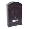 -BUZÓN ALUMINIO RESID. 26x9xh42 CM. NEGRO