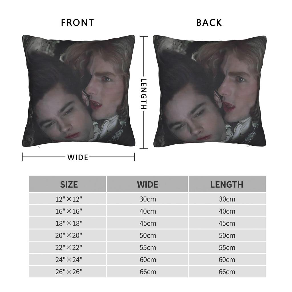 I-Interview With The Vampire IWTV Pillow Cover  Soft Cushion Cover Retro Trendy Pillow Case For Sofa Home Decor