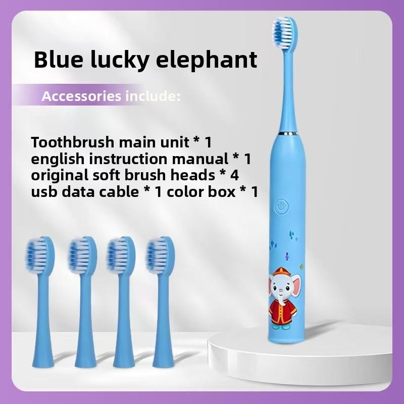 New Baby-specific Children's Electric Toothbrush - Home Dental Cleaning Tool with Soft Bristles, Water-resistant and Rechargeable