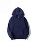 Unisex Solid Color 220g Fabric Hooded Sweatshirt - European Size, Loose Fit, Trendy Casual Hoodie.