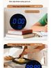 Bluetooth RGB Color-Changing Wall Clock: Auto Time Sync, Multifunctional Alarm, Perpetual Calendar, Daylight Saving Adjustments.