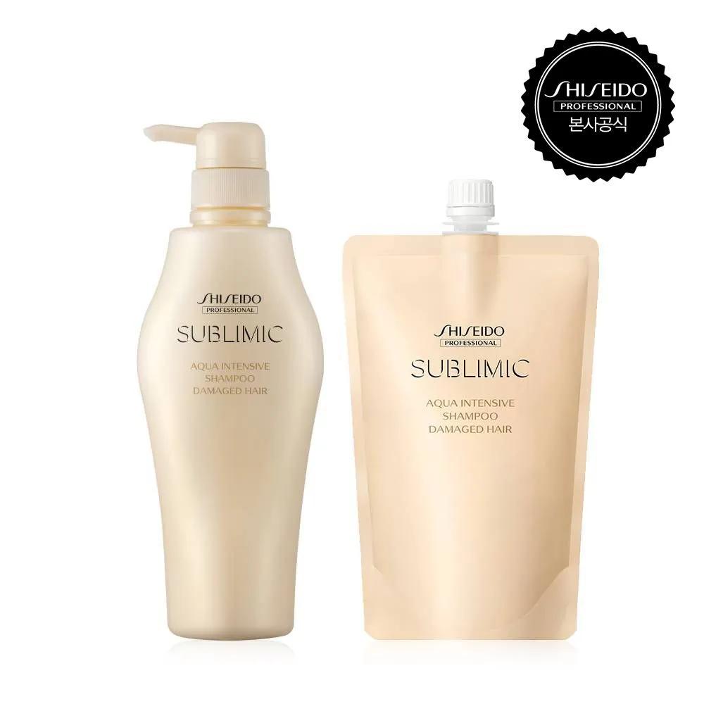 Sublimic Aqua Intensive Shampoo 500ml + Shampoo 450ml (Refill)