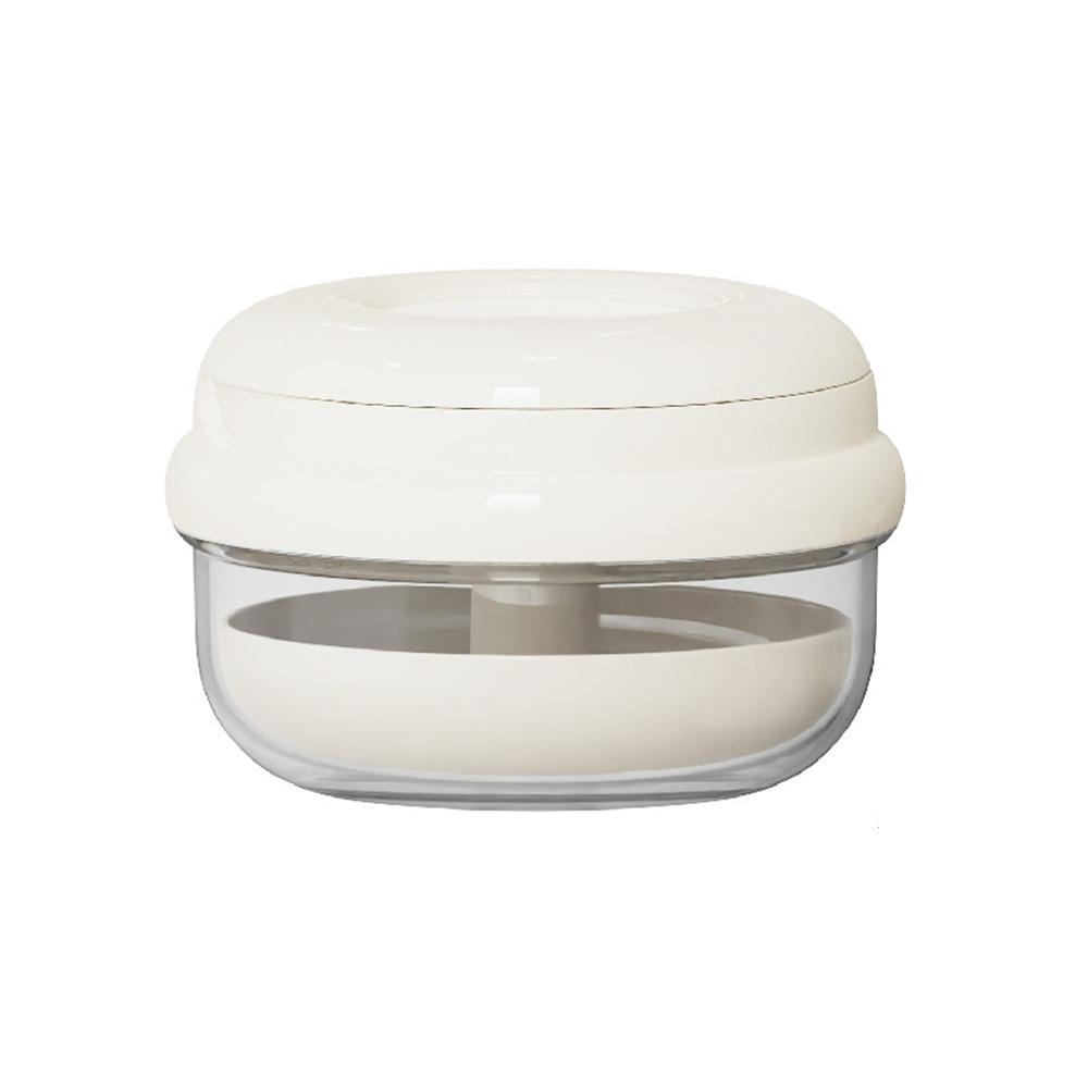 

Elastic Lifting/Dropping Invisible Braces Storage Case Dustproof Draining Dental Retainer Case Sealed with Mirror білий