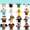 Großhandel Plüschtier Handpuppe Cartoon Tierpuppe mit beweglichem Mund interaktives Spielzeug für Kindergarten und Eltern-Kind-Interaktion 25 cm groß