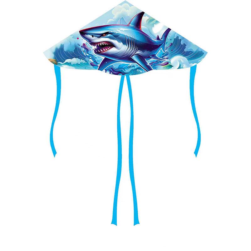 1.3m Cartoon Double Tail Kite for Light Breeze - Easy To Fly for Kids & Adults