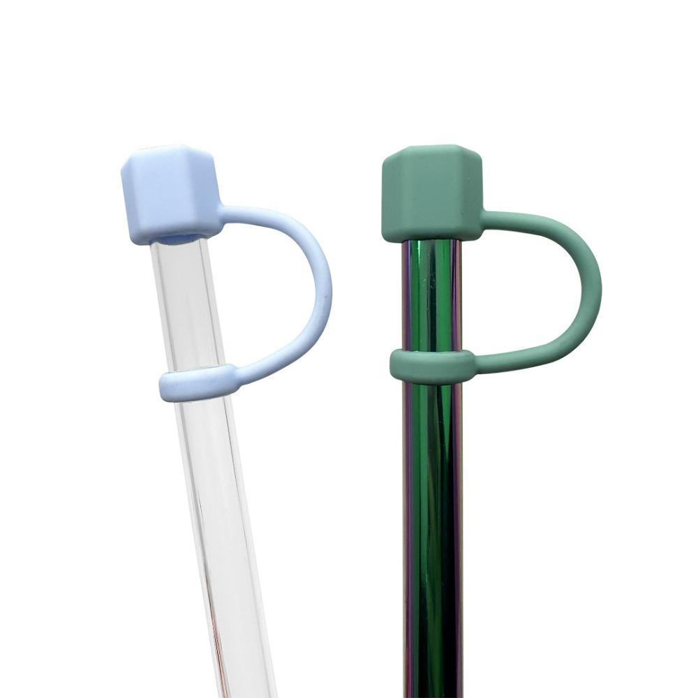 Drinking Hexagonal Nut Straw Cap Silicone Straw Topper Reusable Water Cup Accessories