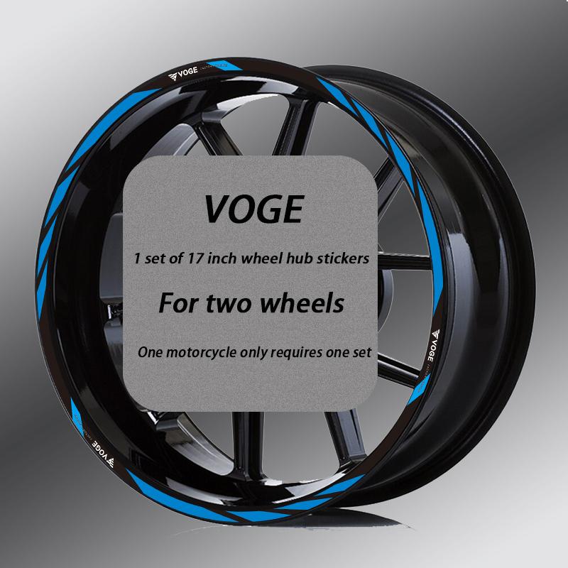 

17 Reflective Motorcycle Accessory Wheel Sticker Rim Decal For VOGE 250RR 300RR 500AC 525R 500DS 650DS VOGEWLP40A