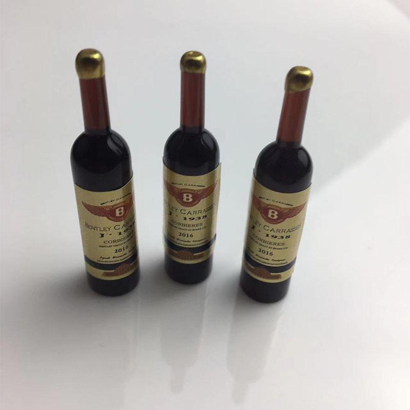 Μινιατούρες Ρητίνης Μοντέλα Μπουκαλιών Κόκκινου Κρασιού για Κοσμήματα και Μικροτοπία